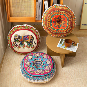 Cojín de Asiento Grueso con Diseño de Anime y Dibujos Animados, Transpirable, de Algodón y Lino, para Silla de Oficina, Soporte Lumbar de Poliéster - Product Image 1