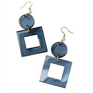 Pendientes Antiguos para Mujer, Diseño Único con Cristales Pulidos, Ecológicos, Artesanales, Ata International, de Uttar Pradesh - Product Image 1