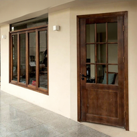 Porte de chambre intérieure moderne en bois massif, surface finie, imperméable, résistante à l'humidité, isolation acoustique, écologique