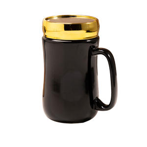 Taza de Cerámica con Acabado Brillante de Color Simple, Taza Creativa para el Hogar, Taza de Cerámica para Agua, Café, Leche, Regalo Empresarial para Parejas - Product Image 5