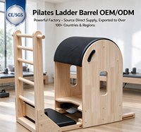 Équipement de Pilates portable commercial : Baril d'escalade en bois d'érable massif pour studio de Pilates professionnel et entraînement corporel