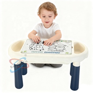 Bộ đồ chơi xếp hình Giáng sinh 3 trong 1 tự làm SamToyCn, đồ chơi STEM, bàn hoạt động di động cho trẻ em, bàn xếp hình với bảng vẽ - Product Image 4