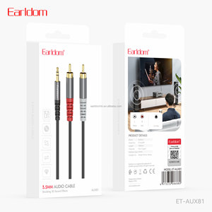 สายแยกสัญญาณเสียง Earldom 3.5 มม. เป็น 2RCA สายแจ็ค RCA สายสัญญาณเสียง RCA สำหรับสมาร์ทโฟน เครื่องขยายเสียง โฮมเธียเตอร์ - Product Image 6