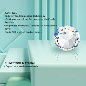 YHB 144-185 Haute Qualité Foiled Cristal Verre Strass Dos Plat En Vrac En Gros Non Hotfix Nail Art Vert Opale Strass - Product Image 2