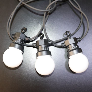 <span class=keywords><strong>Adaptateur</strong></span> DC12V avec lampe G50 blanc chaud 5m 10 lampes <span class=keywords><strong>guirlande</strong></span> lumineuse étanche pour éclairage de Noël festif - Product Image 6