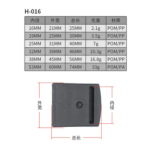 H-016 Plastic <b>Clip</b> Buckle For Bags 16mm 19mm 25mm 32mm 38mm 53mm Durable Bag Accessories - Product Image 1