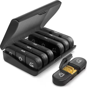 סגנון פופולרי נייד ידידותי לסביבה נייד 7 ימים בשבוע אחד נסיעות גלולה מארגן אחסון תיק כאב הקלה קשת עמ' - Product Image 1