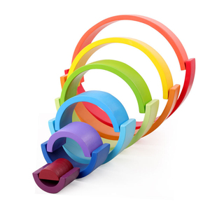 L'éducation précoce Bambins Infantile Jouets Éducatifs <span class=keywords><strong>Montessori</strong></span> <span class=keywords><strong>En</strong></span> <span class=keywords><strong>Bois</strong></span> Empileur <span class=keywords><strong>Arc</strong></span>-<span class=keywords><strong>En</strong></span>-<span class=keywords><strong>Ciel</strong></span> - Product Image 4