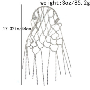 Serre-tête en maille à plusieurs couches en alliage et strass pour femme, nouveau accessoire de mariage/anniversaire, couronnes et guirlandes pour robes de mariée - Product Image 5