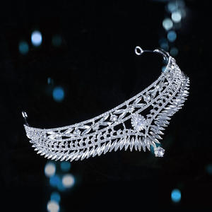 Corona de princesa de cristal para bodas, accesorios para el cabello, moldeado por <span class=keywords><strong>victoria</strong></span> - Product Image 5