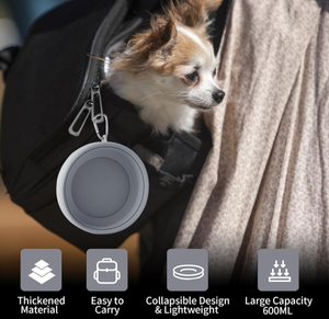 Personalizável LOGOTIPO <span class=keywords><strong>Silicone</strong></span> Viagem <span class=keywords><strong>Pet</strong></span> <span class=keywords><strong>Bowl</strong></span> Atacado Dobrável Cão Gato Água <span class=keywords><strong>Bowl</strong></span> Eco-Friendly Spill Proof Design com Amor - Product Image 3