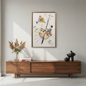 Elegant Abstract Geometric <b>Canvas</b> Print - Modern Wall Decor,GOLD <b>FRAMED</b> <b>CANVAS</b> - Product Image 3