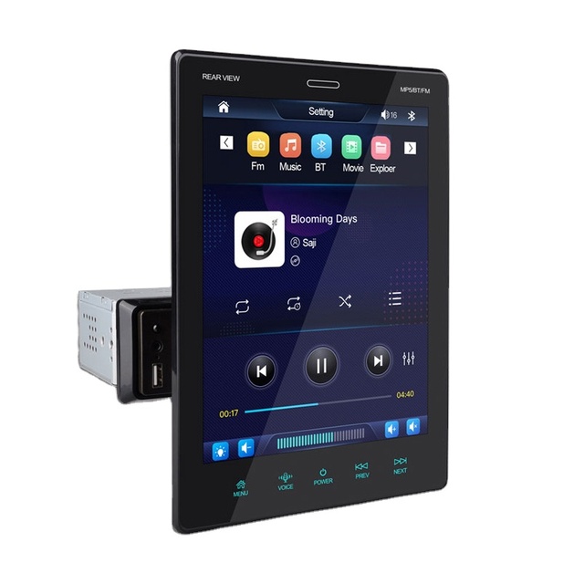 Tesla Universal Car Stereo 1 Din Adjustable Touch Screen BT FM Mirror-link Car Video Audio System Car MP5 Player