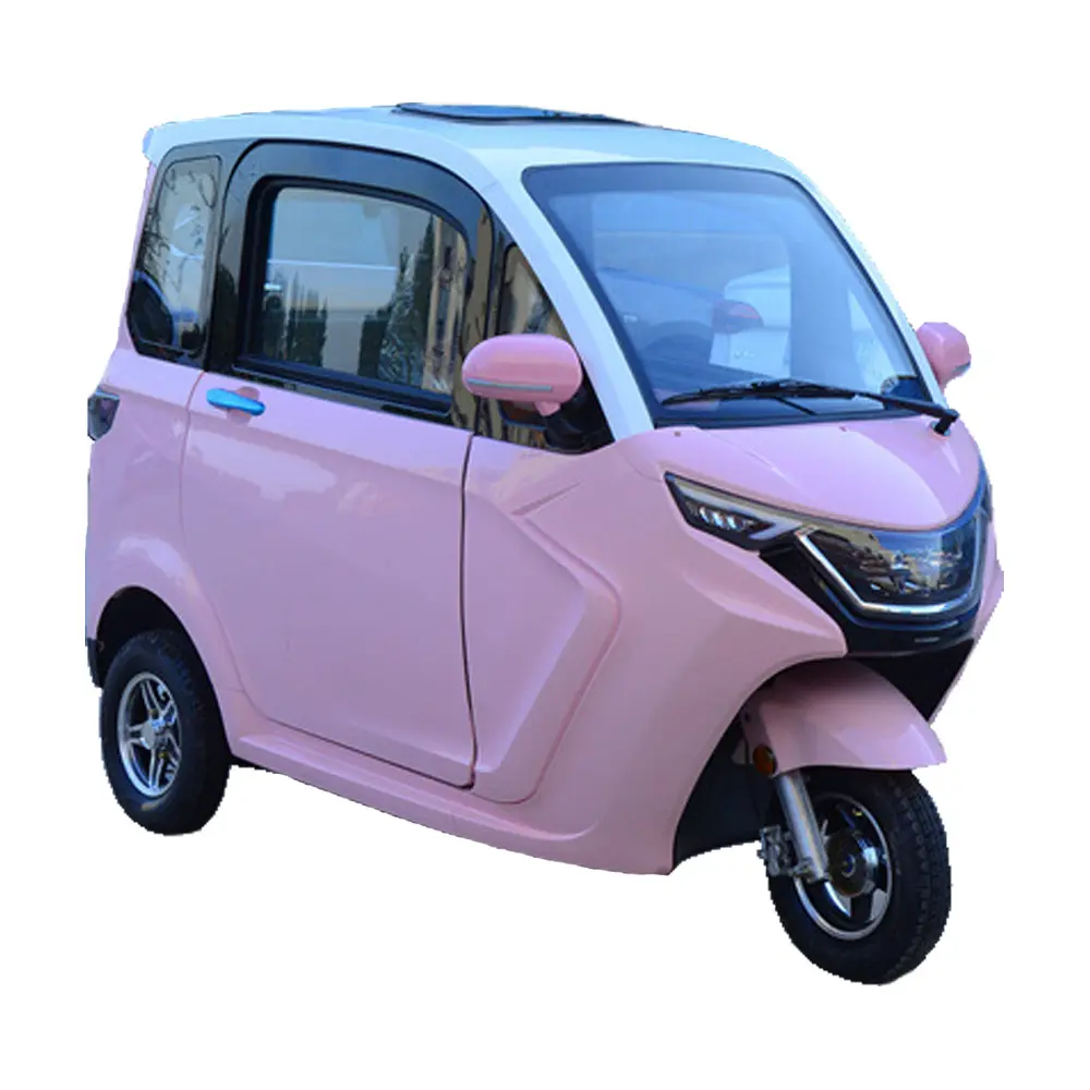 Fully enclosed 5 doors commercial electric tricycle for passengers 3 wheeler electric vehicles for adults