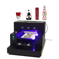 Impresora UV DTF A3, Mini Impresora de Inyección de Tinta de Cama Plana, Impresora de Fotos Multicolor Portátil para Imprimir en Películas, Adhesivos, Camisetas y Ropa