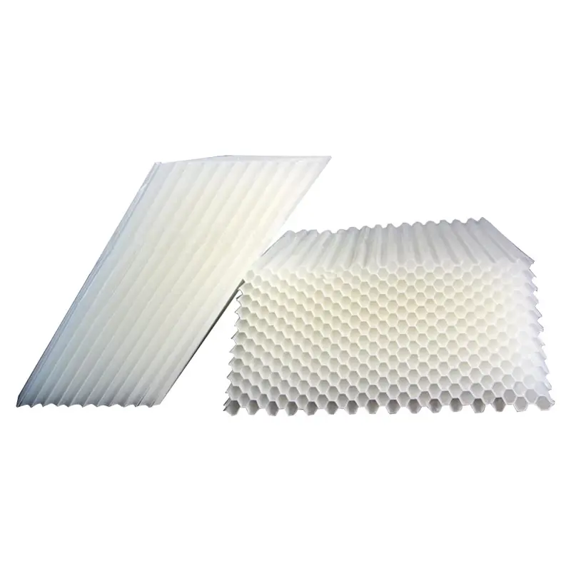 Fabricante Orifice 50mm 80mm PP PVC FRP Plate Settler Media Lamella Clarifier Packs Tube Settler