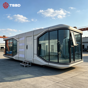 Casas Prefabricadas Hechas en China, Estructuras de Acero Móviles para Exteriores, Cabañas Espaciales, Hoteles Vacacionales, Espacios de Oficina, Tiendas, Villas - Product Image 2