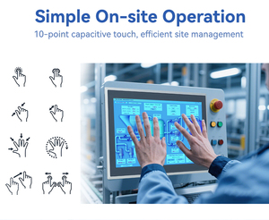 TouchWo impermeable montado en la pared computadora integrada PC táctil industrial sin ventilador para Digital Factory <span class=keywords><strong>MES</strong></span> - Product Image 4