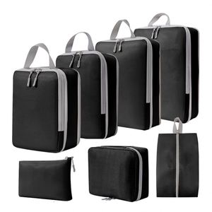 กระเป๋าจัดเก็บสัมภาระเดินทาง WSY485 แบบบีบอัดได้ สำหรับใส่รองเท้าเด็ก เสื้อผ้า กระเป๋าถือขนาดใหญ่ ตู้เสื้อผ้าแบบพกพา อุปกรณ์จัดระเบียบการเดินทาง - Product Image 4