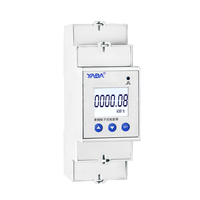 Compteur d'énergie monophasé RS485 Modbus RTU 80A sur rail DIN, compteur numérique KWh avec enregistreur de données pour bâtiments intelligents et chargeurs de véhicules électriques