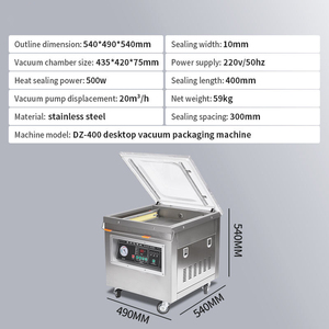 Dz-400 Commercial Table Top Vacuum Packing Machine Chamber Sealer for Food Stainless Steel Body 110V/220V Compact Design - Product Image 4