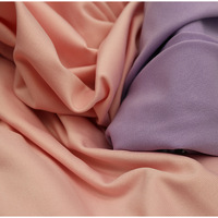 Tissu en jersey simple extensible brossé, 95% polyester, 5% élasthanne, fibre de soie de lait