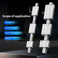 Glissières linéaires bi-axiales externes en alliage d'aluminium Yaskawa LGB d'occasion avec curseur de verrouillage, roulement optique, pour applications mécaniques CNC et photographie XYZ 3