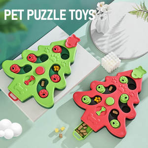 <span class=keywords><strong>Best</strong></span>-seller moderno albero di natale forma di cane <span class=keywords><strong>Puzzle</strong></span> giocattolo lento alimentatore per il gatto e il cane aumenta IQ giocattolo interattivo per animali domestici - Product Image 2