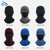 Pasamontañas Térmico de Forro Polar, Unisex, Cortavientos, Cubre Rostro Completo, Máscara Facial para Esquí, Running, Ciclismo y Actividades Invernales