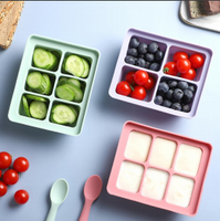 Conteneur alimentaire pour bébé pliable, isotherme, sans BPA, anti-fuite, chauffable, boîte à lunch portable pour l'extérieur
