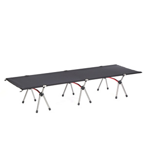 Outdoor Folding <b>Bed</b> 190x65x38cm Aluminum Alloy <b>Frame</b> High <b>Low</b> Mode Camping Portable Single <b>Bed</b> - Product Image 2
