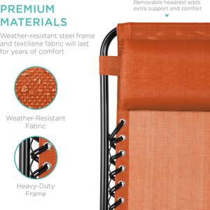 कैंपिंग चेयर रीक्लियर्स तकिए और कप धारक शून्य गुरुत्वाकर्षण लाउंज थोक समायोज्य स्टील जाल - Product Image 4