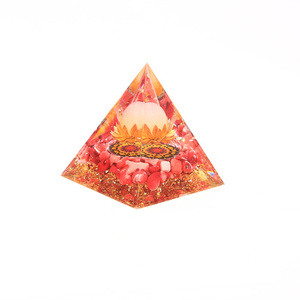 Wholesale Crystal Sphere Energy Pyramide Orgonite Healing <strong>Stones</strong> Orgone Pyramids for Decoration - Product Image 3