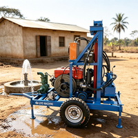 Foreuse mobile pour puits d'eau de 150 m, OEM ODM, sur mesure, portable, prix de gros direct usine