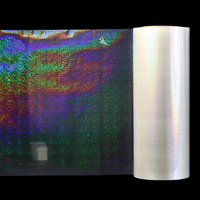Rouleau de film de plastification thermique holographique transparent 3D souple 330 mm * 200 m pour emballage informatique avec matériau BOPP