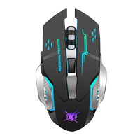 Souris de Jeu Sans Fil Keywin LED à Réponse Rapide 2.4G, Rechargeable 1600 DPI 7D, Rétroéclairage Respirant LED pour Grossiste