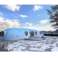 Module de bateau préfabriqué de conception moderne pour faire une maison flottante, assemblage rapide, isolation thermique, maison en dôme en EPS à faire soi-même