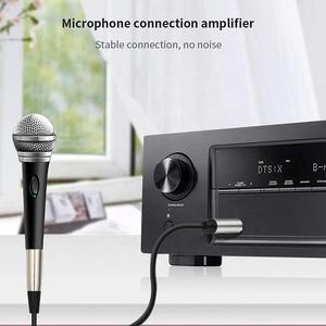 แจ็ค6.35mm 6.5mm <span class=keywords><strong>TRS</strong></span> สเตอริโอปลั๊กตัวผู้ไปยัง3Pin XLR ตัวเมียไมโครโฟนไมโครโฟนลำโพงเสียงกีตาร์สายถัก - Product Image 4