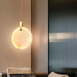 ODSEN Américain Moderne Albâtre Pendentif Lumière <span class=keywords><strong>Colonne</strong></span> Pendentif Cylindre Pendentif pour Salon Hôtel et Bar Comptoir - Product Image 1