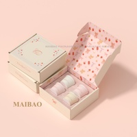 Vente en gros maquillage cosmétique cadeau de noël ondulé expédition de vêtements Tuck Top PR papier boîte postale emballage
