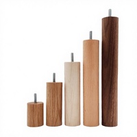 Pieds de meubles contemporains en bois massif de haute qualité et robustes pour chaise de salle à manger, table, canapé, meuble TV, table de chevet de chambre