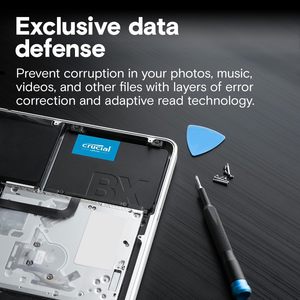 Unidad de Estado Sólido Interna <span class=keywords><strong>Crucial</strong></span> <span class=keywords><strong>BX500</strong></span> de 1 TB y 2,5 Pulgadas, SATA, Caché de 256 MB, CT1000BX500SSD1, Negra - Product Image 4