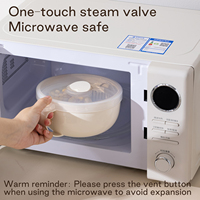 Boîte à lunch ANYA sans BPA, compatible micro-ondes, moderne, pour le bureau, l'école, en plastique, étanche, avec 2 compartiments, pour cuire le riz, avec couvercle