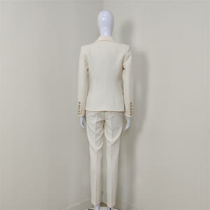 A5245 di Alta Qualità Doppio Petto Tasche del Cappotto di Modo Sottile Più Il Formato Delle Donne A Due Pezzi Abiti Con Il Rivestimento - Product Image 3