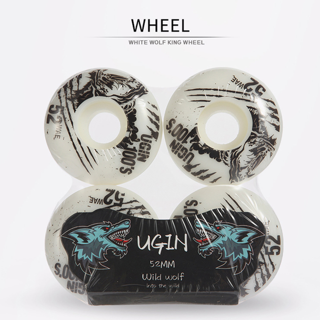 Oem Cheap Wholesale Free Street 52mm 100A Blank Skate Board Pu Skateboard Wheels