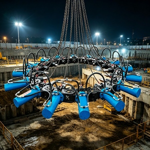 Outil hydraulique brise-pieux à faible entretien pour excavatrice, pour le concassage <span class=keywords><strong>de</strong></span> pieux en béton dans la construction <span class=keywords><strong>de</strong></span> <span class=keywords><strong>barrages</strong></span>, avec une force élevée - Product Image 1