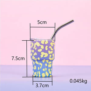 Gobelet <span class=keywords><strong>miniature</strong></span> personnalisé à double paroi de 3oz à sublimation verre à liqueur <span class=keywords><strong>miniature</strong></span> en acier inoxydable tasses verres - Product Image 5