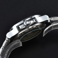 Montre pour homme tendance, montre automatique mécanique carrée, étanche, calendrier, montre-bracelet sertie de diamants