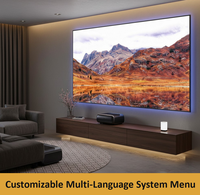 Téléviseur laser tricolore 4K UHD UST, projecteur intelligent 100 pouces, home cinéma JMGO O3/O3 Pro/O3 Ultra HDR, faible latence pour le jeu