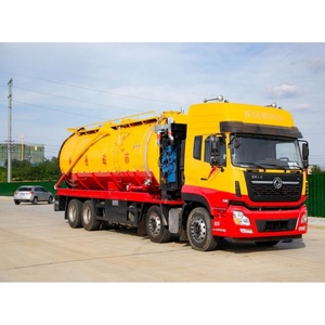 2025 2025 Dongfeng 35m3 Camión de aguas residuales 375hp Motor diésel adjunto Transmisión manual Chorro Tanque séptico Motor de núcleo de succión al vacío Venta caliente - Product Image 1